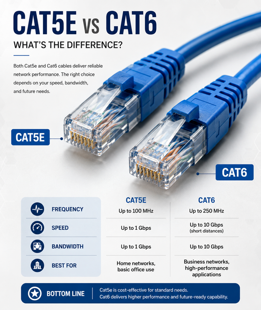 Cat5e vs Cat6: What's the Difference?